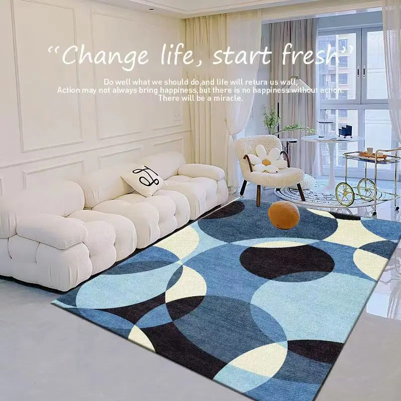 European Simple Household Earth Mat Carpets for Bed Room Living Room Rug Large Bedroom Decoration Tatami Mat Outdoor Carpets