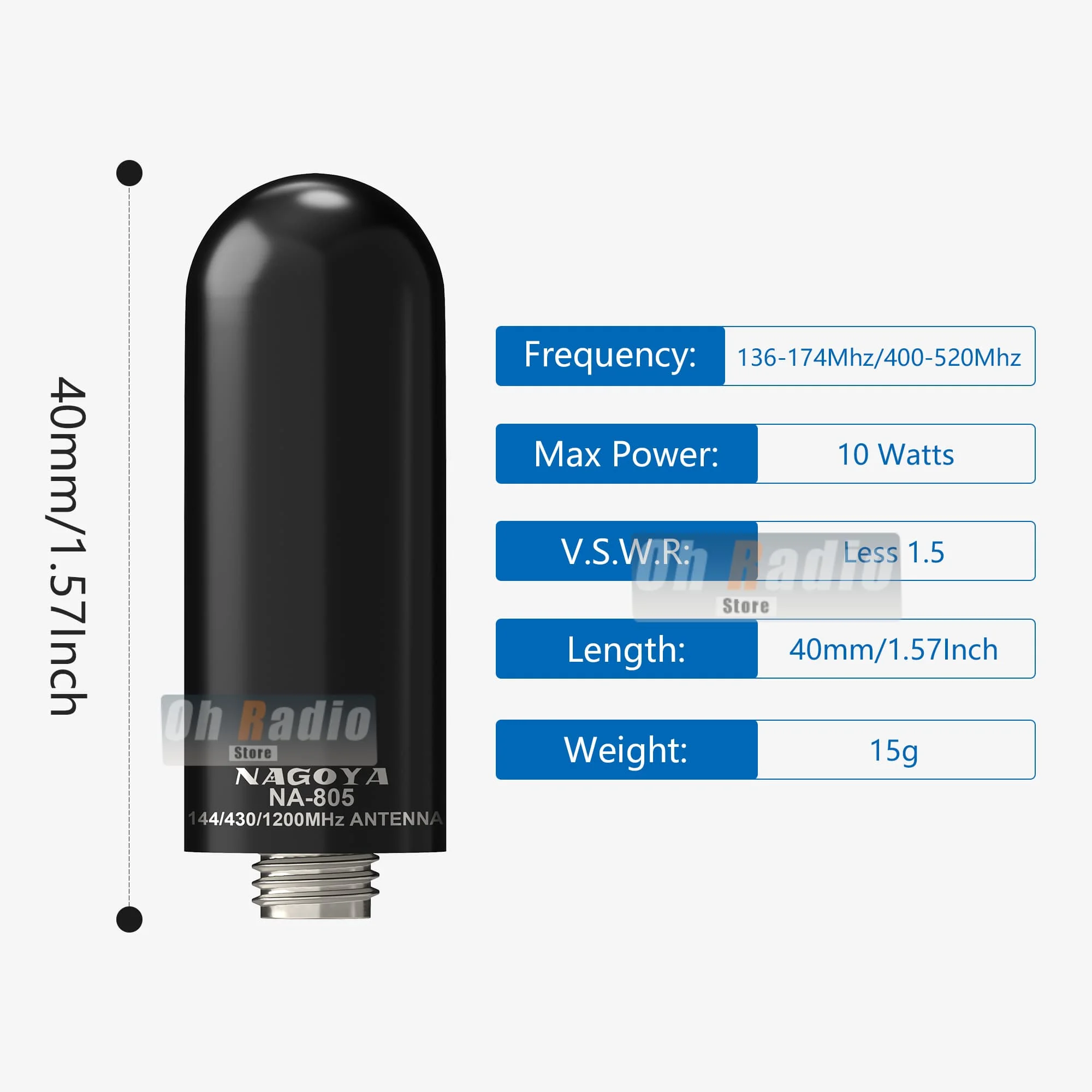 NA-805 Antenne SMA-Vrouwelijke VHF/UHF UV-5R Mini Antenne 136-174/400-520MHZ Voor Iradio UV-88 UV-98 Plus Quansheng TK11(5) UVK6 Radio