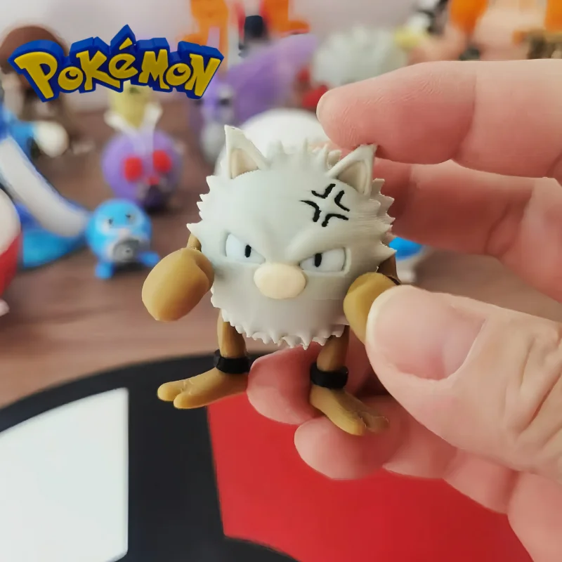 Hot Sale Pokemon Anime Figures Primeape Proportion World 1:20 Diy 3D Printing Kawaii Cartoon Character Desktop Model Kids Gifts