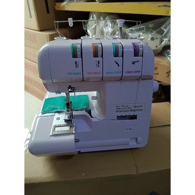 2,3,4 Thread Overlock Domestic Machine Jordon 320 with Lower Knife Driving Mechanism Adjustable Sttich Length High Quality