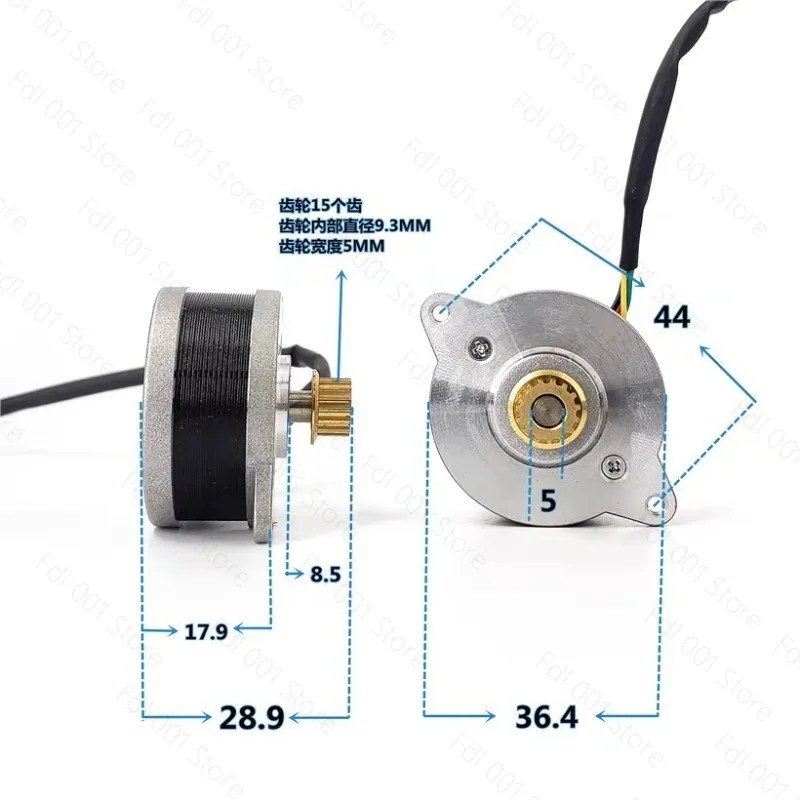 36 Step Stepper Motor 0.9 Degree Micro Motor Two-phase Four Wire Closed-circuit Gimbal 17HM-0404A