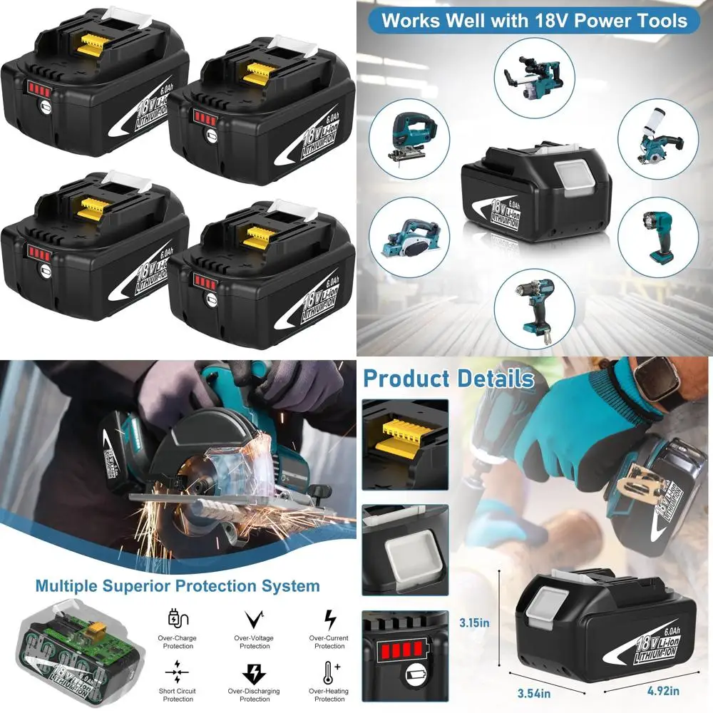 6.0Ah 18V Lithium B…