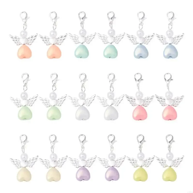 50Pcs Angel Pendant Keychain Angel Charm Keyrings Angell Keychain Bag Charm for Bags Handbags Backpack Accessories