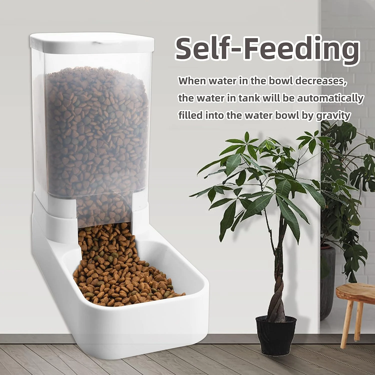 Hond Feeder Kat Water Dispenser Automatische Kat Feeder en Kat Water Dispenser Zwaartekracht Kat Feeder Voedsel Opslag Dispenser Container