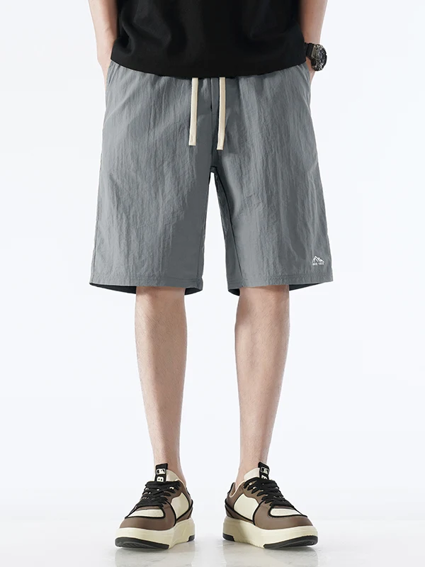 

Hong Kong Sle Men's Casual Sports orts Loose Straight Leg Pants Five-Quarter Length Breathable Nylon Youthful Trendy Summ...