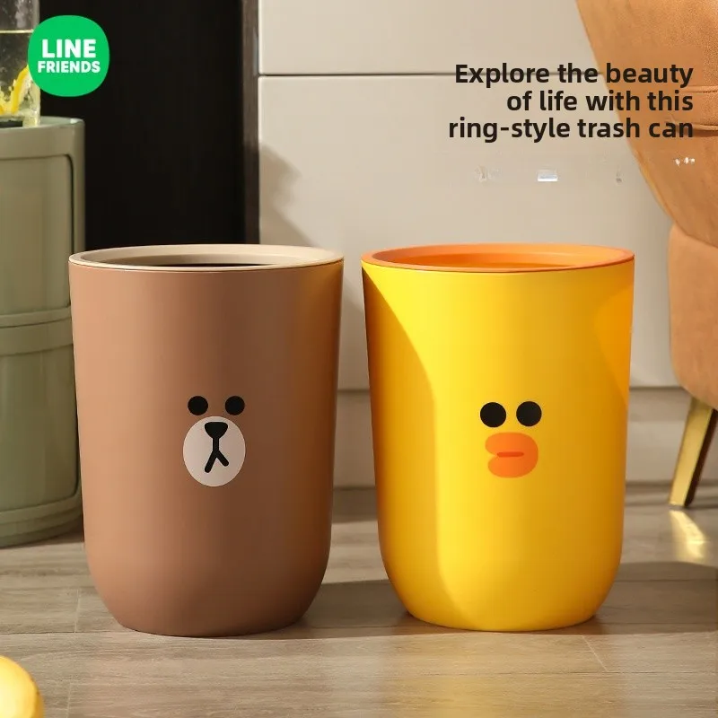 

Большое круглое пластиковое мусорное ведро для кухни, ванной и спальни, для домашнего использования, класса люкс, универсальное