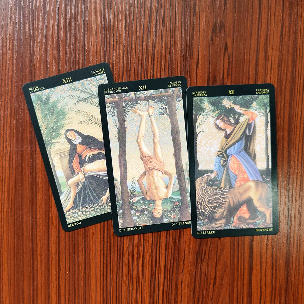 12CMX7CM Botticelli Divination  Tarot this deck with Renaissance deck (English, Spanish, French, German and Italian Edition)
