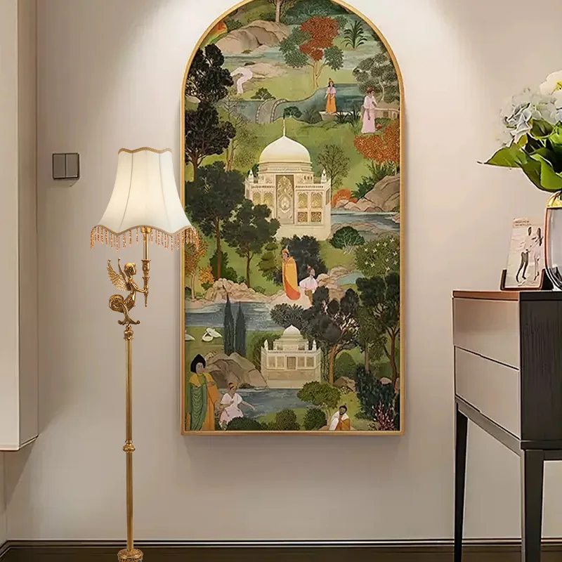 Lampada da terra francese tutta in rame