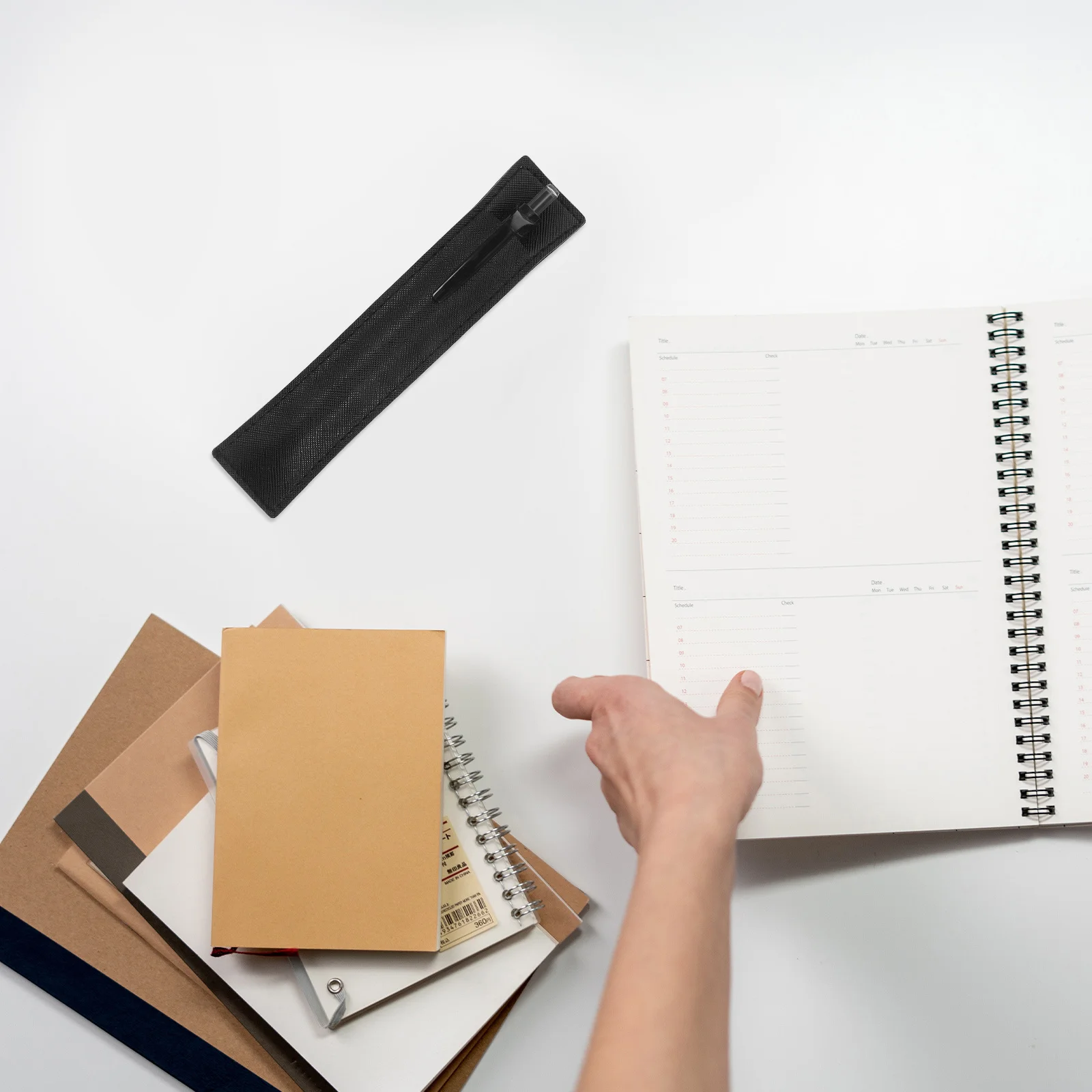 

12 pcs Pen Pouch Sleeve Single Pen Holder For Fountain Ballpoint Pencil Case Office College Stationery Storage Cover