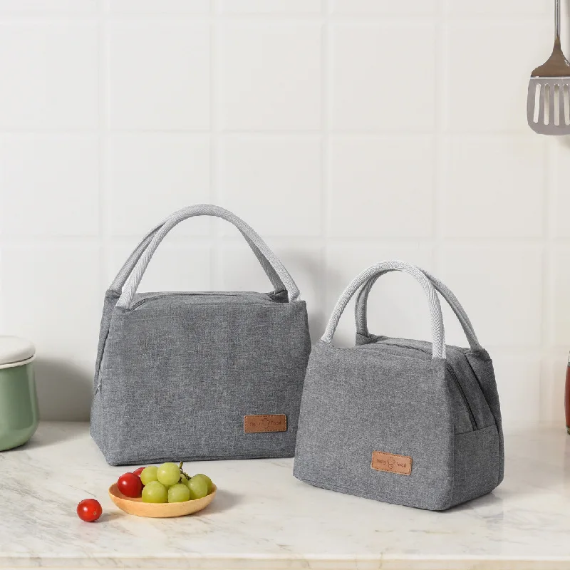 Portable Thermal Insulation Bag Hand Carry Thickened Bento Bag Cationic Student Lunch Box Bag Large Capacity Lunch Bag