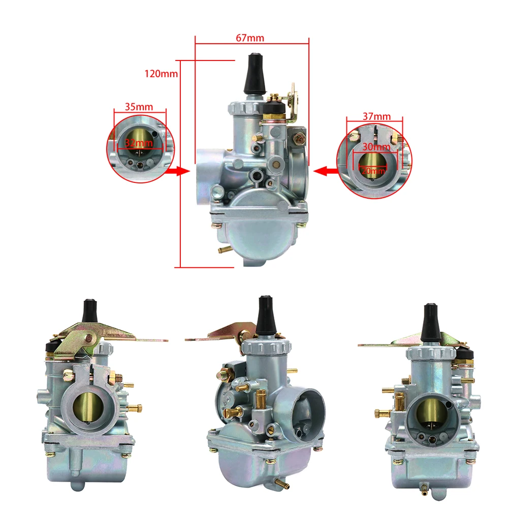 Alconstar  VM20 Motorcycle Carb Parts With Oil Fliter For Mikuni  ATV UTV 50cc 100cc 125cc Dirt Pit Bike Motocross Accessories