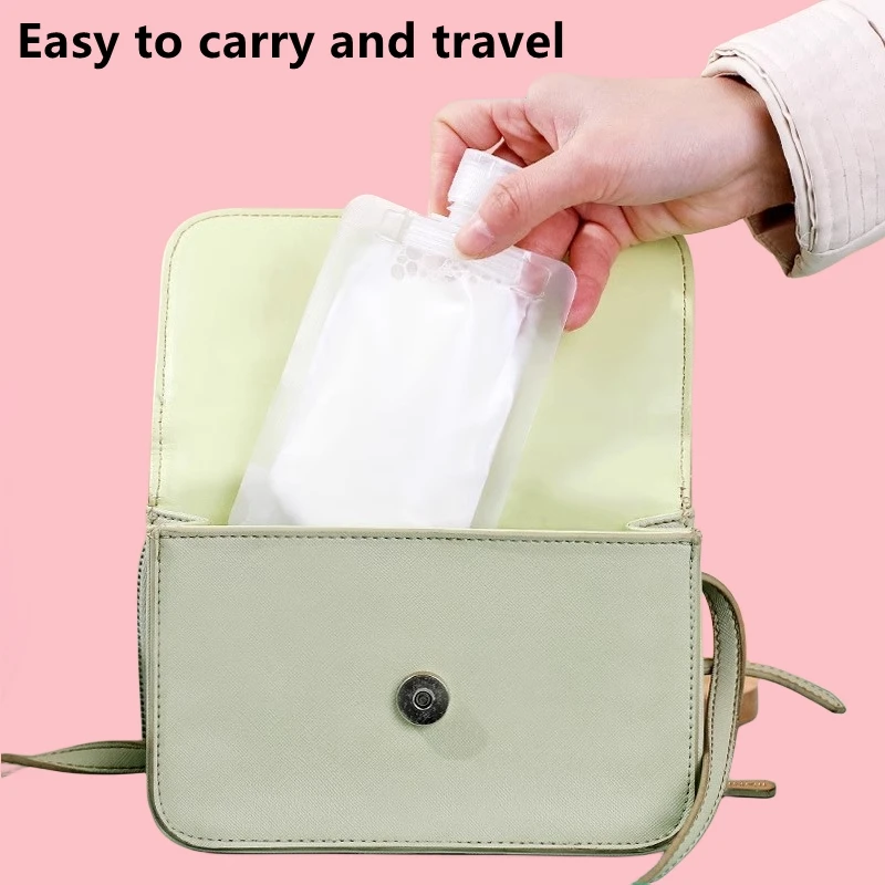 30/50/100ML Transparent Liquid Cosmetic Bags Portable For Lotion Shampoo Face Cream Hand Soap Storage Packing Bags Travel kit