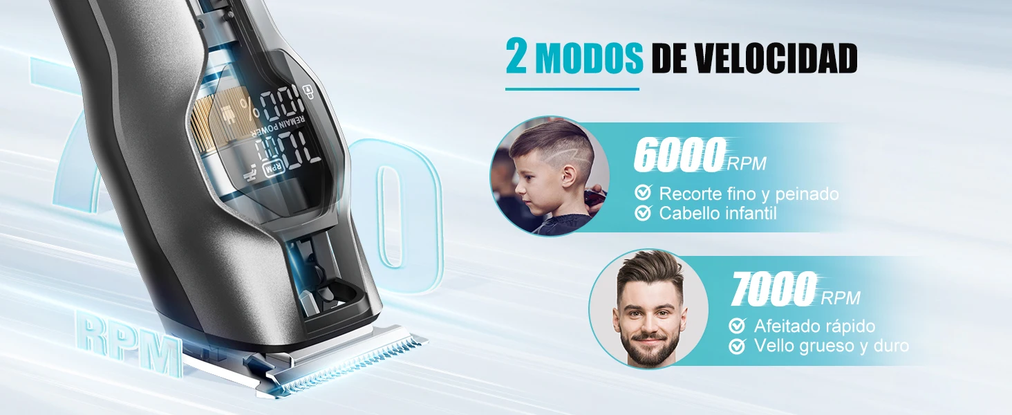 Kensen S30 Haarschneideset für Männer 4-in-1 Haarschneider Nasenhaartrimmer IPX7 Wasserdicht LED-Display Haarschneidemaschine für Friseure – Detail 11