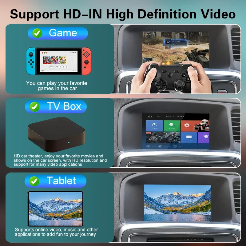 Wireless Carplay Box For Volvo V40 V60 XC60 S60 S80 Before 2014 Multimedia Android Auto Ｍodule Mirror Link Display Screen Camera