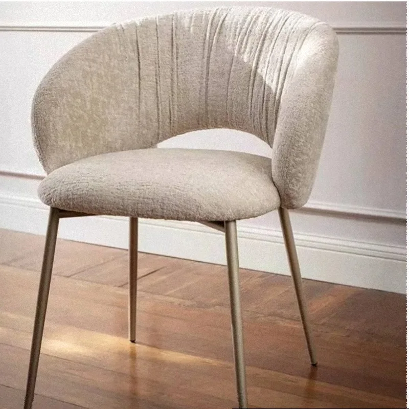 Luxuriöse Esszimmerstühle aus Stoff mit Armlehnen, Ästhetische Küchen- und Party-Esszimmerstühle, Modernes Schminktisch-Design, Sillas De Comedor, Möbel für Zuhause