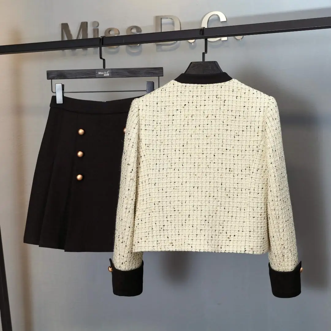 

Элегантный шикарный розовый костюм Y2K, куртка, пальто, топ и мини-юбка, комплект из двух предметов, женский наряд, 2025 г., зимняя утепленная верхняя одежда, теплая одежда