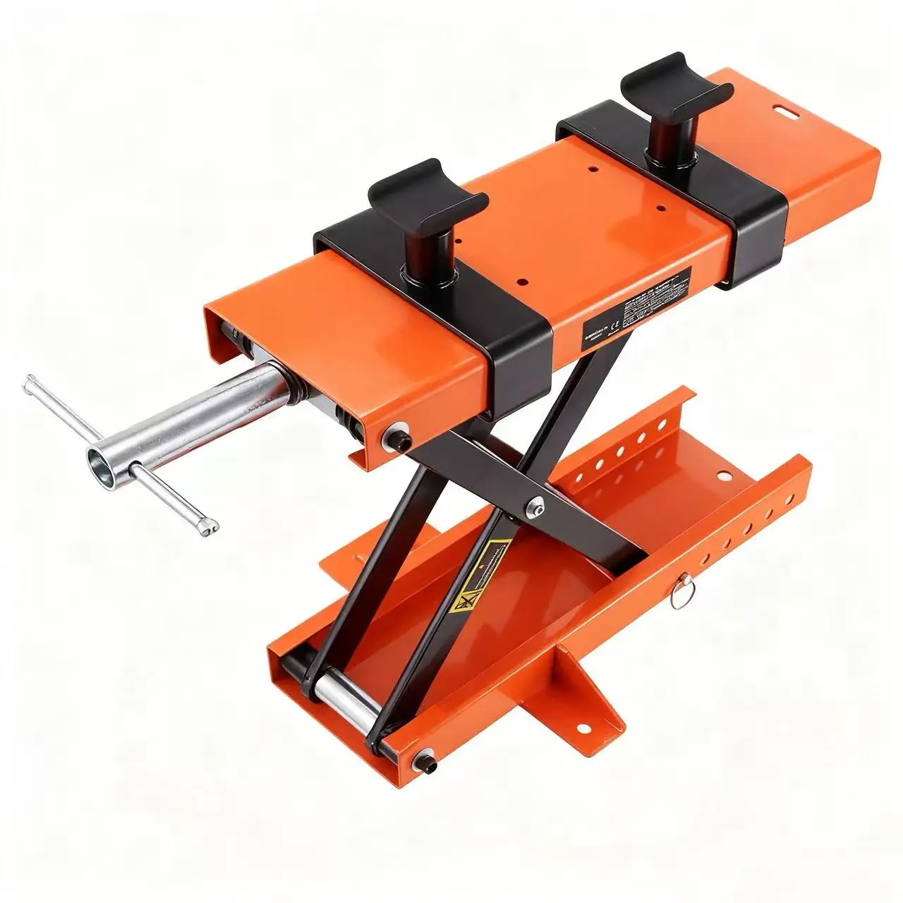 

Motorcycle Lift 1100 LBS Motorcycle Scissor Lift Jack with Safety Pin Steel Motorcycle Jack Hoist Stand for Motorbike