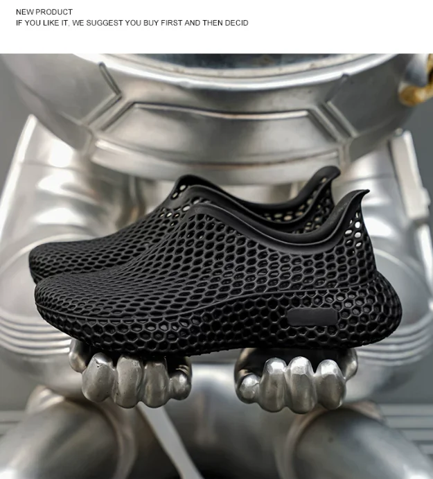 Atmungsaktive Sommerschuhe für Teenager, bequeme und vielseitige Outdoor-Laufschuhe, ultraleichte Lochschuhe – Detail 8