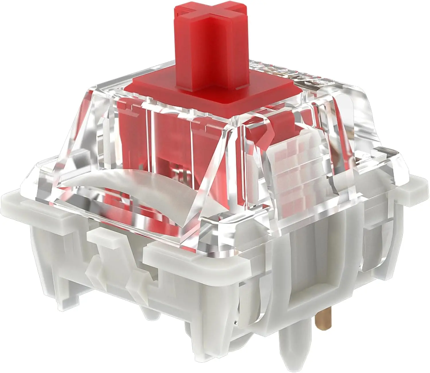 

Механические переключатели Gateron G Pro 3.0 Red – предварительно смазанные 3-контактные/5-контактные линейные RGB-переключатели (45 г) – для игр и набора текста