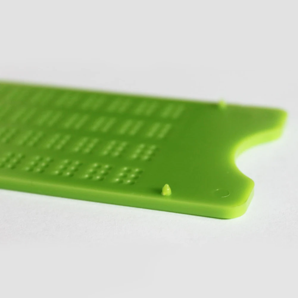 School Practice Vision Care Braille WritingGreen Accessory Tool Plastic Practical 4 Lines 28 Cells With Stylus Portable