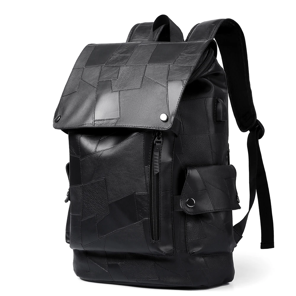 กระเป๋าเดินทางหนังลำลองสำหรับผู้ชาย แบรนด์แฟชั่น รุ่น Bapa ความจุขนาดใหญ่ กระเป๋าสะพายไหล่คู่ สำหรับใช้ในชีวิตประจำวัน