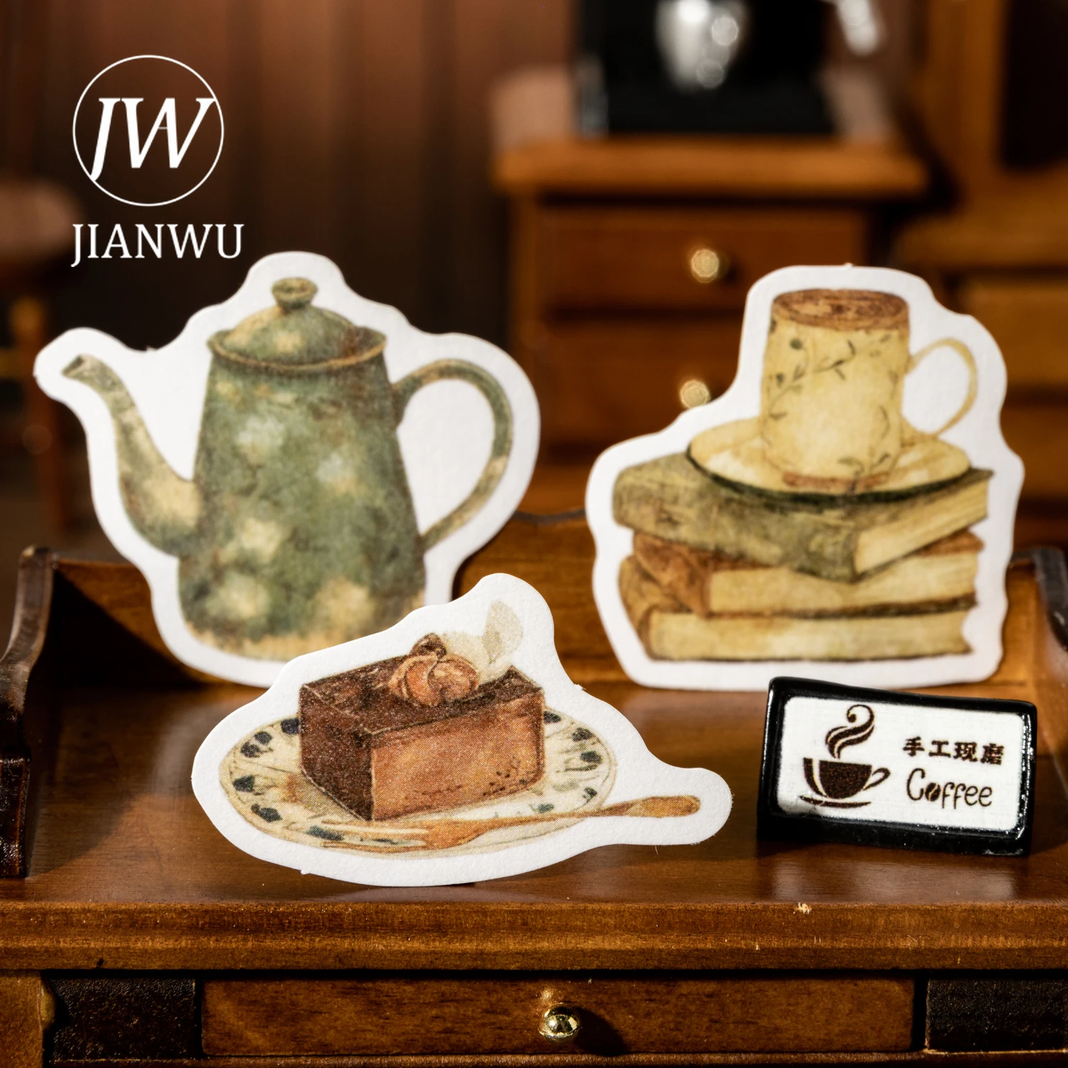 Coffee Tea Journal - JIAWU té bebiendo día serie Vintage