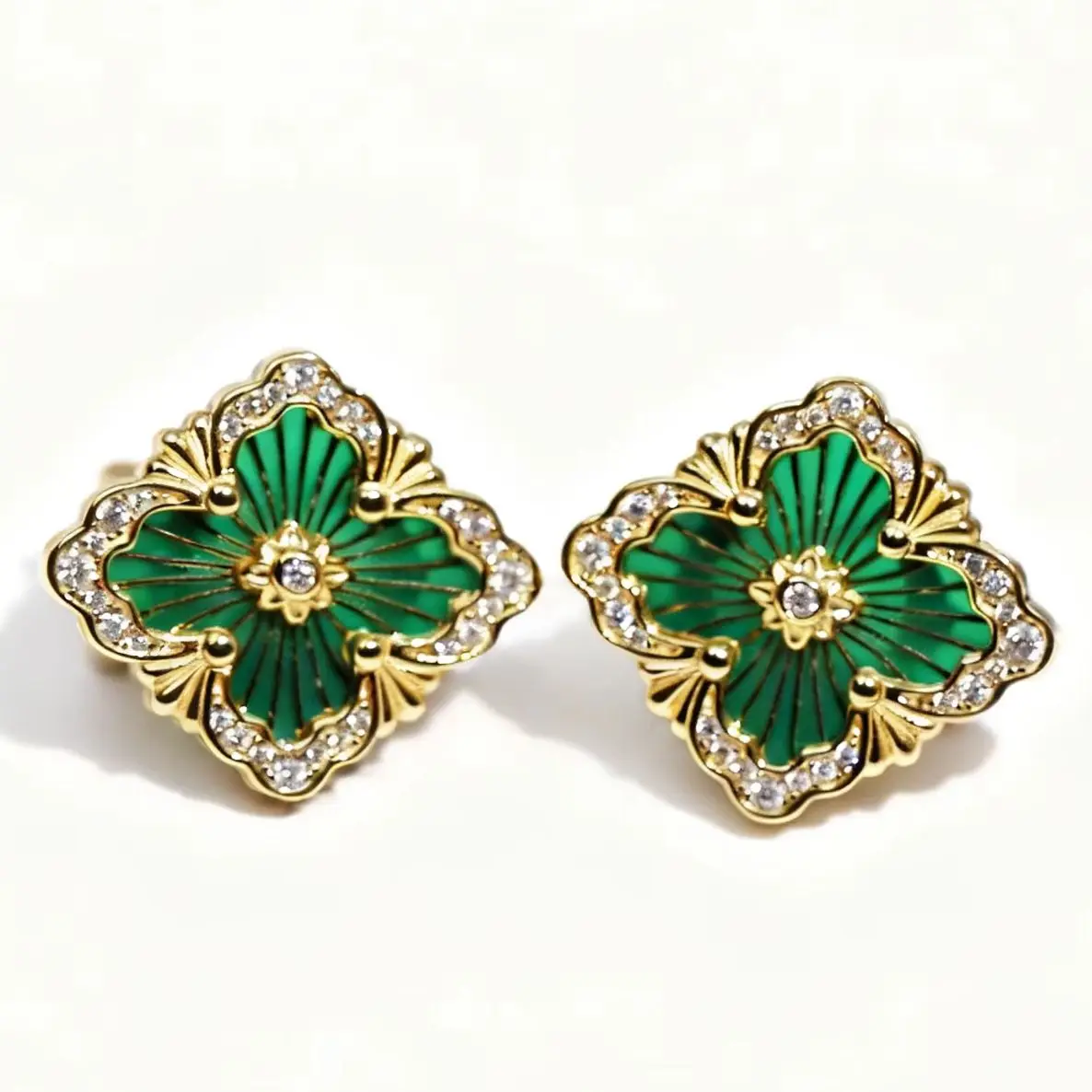 

Thick Rhodium Plated 925 Sterling Silver Earring Encounter a Retro Dream and Ignite Elegant Charm Earrings Studs