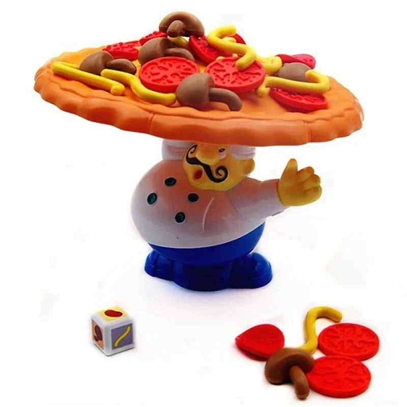 Balance Pizza Children Toys Board Game Funny Family Friends Party Balancing Table Game Simulation Pizza Desktop Game Toy for Kid