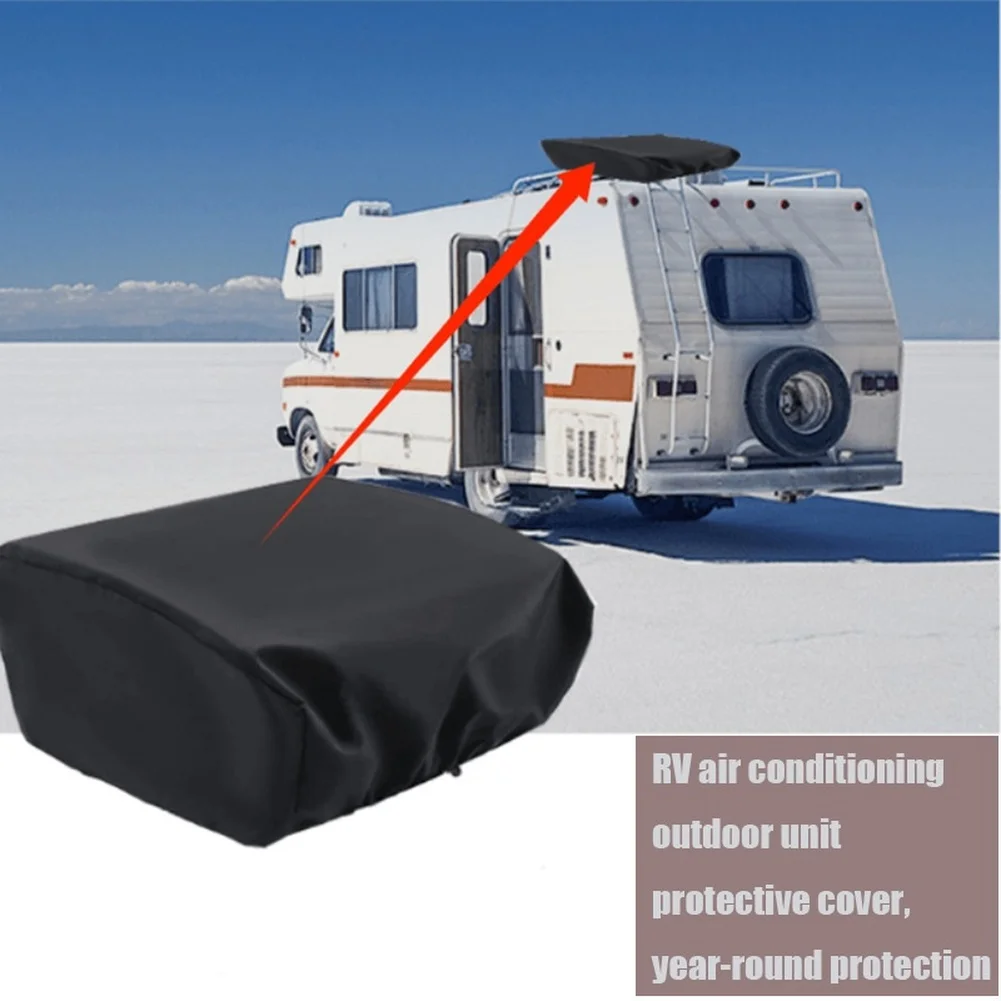 RV Air Conditioner Protective Cover Carbon Fiber Waterproof Sunproof For Outdoor RV Parts & Accessories
