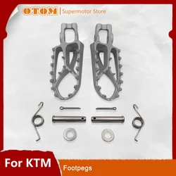 OTOM Motorcycle Footpegs Foot Peg Pin Clamp Spring Footrests Stainless Steel Pedal For KTM EXC SX XCW HUSQVARNA FE TC TE TX FX