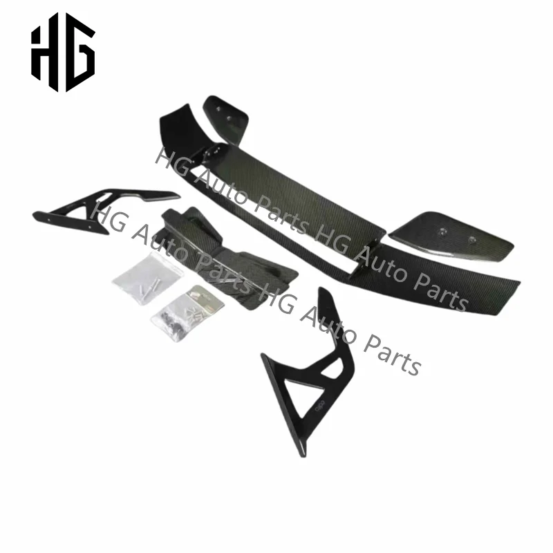 عالية الجودة M3 M4 AR نمط ألياف الكربون قطع غيار السيارات الخلفية سبويلر الجناح لسيارات Bmw M3 M4 G80 G82 جذع الأغطية سبويلر اكسسوارات السيارات