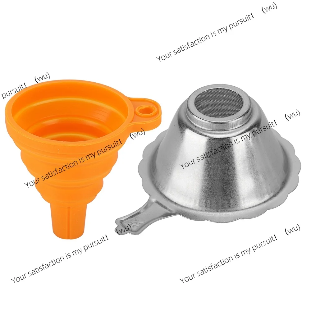 2 sets, 3D printer funnel and cured consumable filter combination