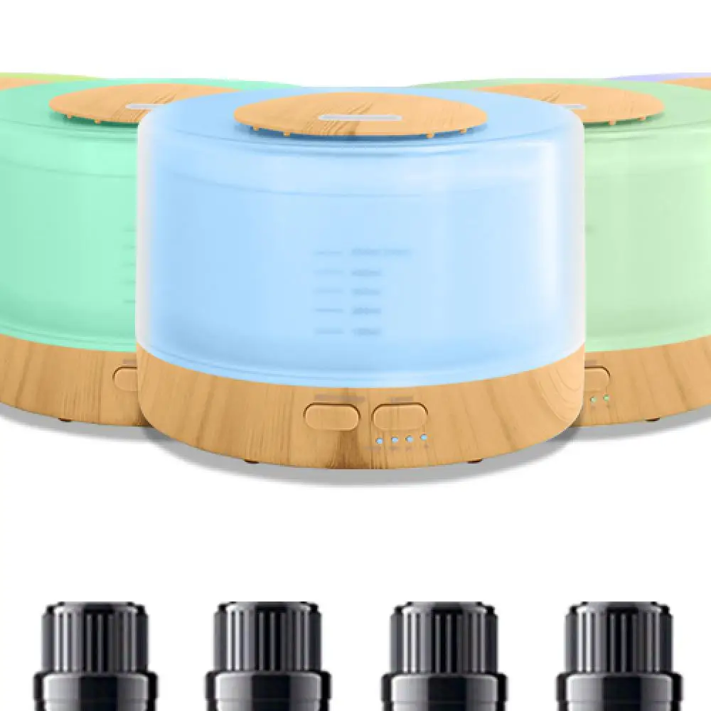 18.6oz USB Essential Oil Diffuser with Remote, Auto Shut-Off, Soundwave Tech for Aromatherapy in Home & Office