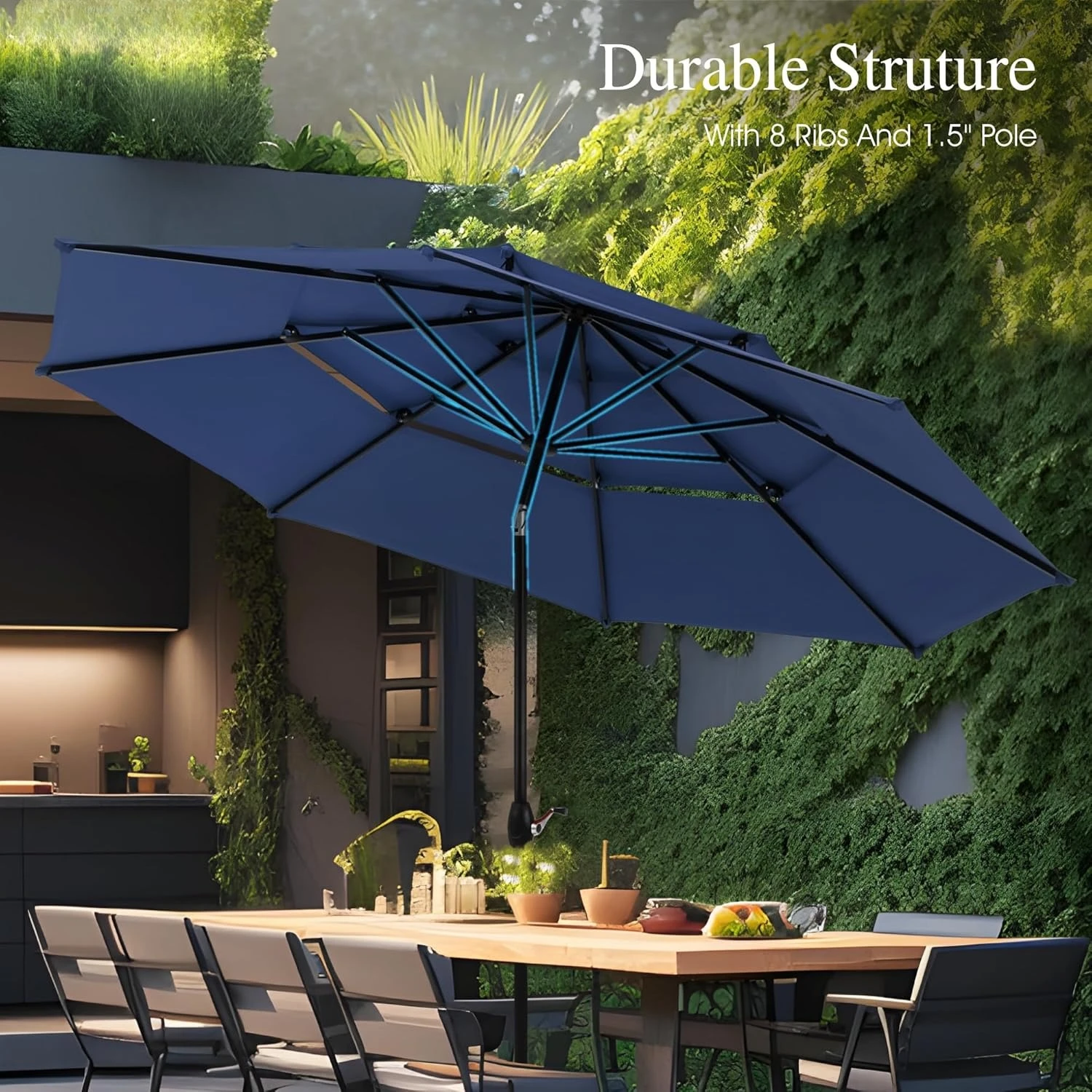 10FT 3-Tier Patio Umbrella 5