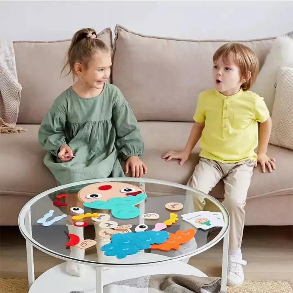 Apprendimento sociale emotivo Gioco di espressione facciale Montessori Interazione genitore-figlio Apprendimento prescolare Giocattoli di cambiamento emotivo