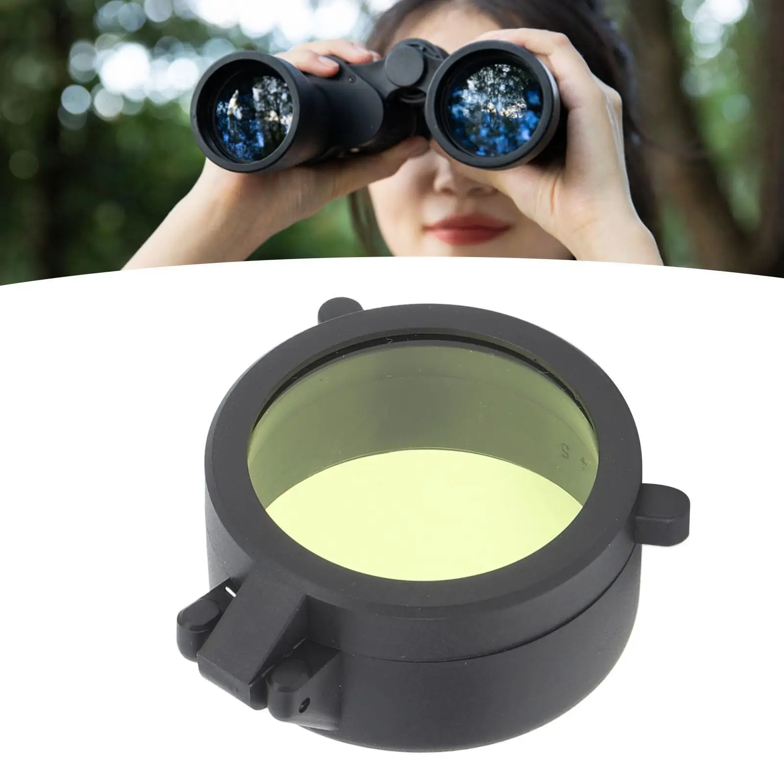 Compact-Open Rubber Lens Cover - Easy Install Dustproof for monocular &