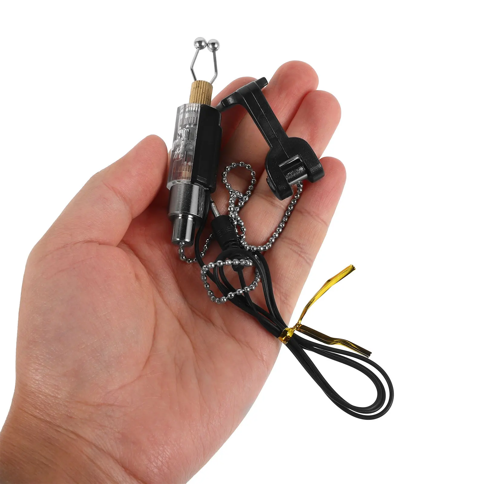 البحر الصيد رود لدغة إنذار Led الجرس ضوء ليلة الصيد مؤشر توهج معدات الكارب فلاشات للصيادين #5