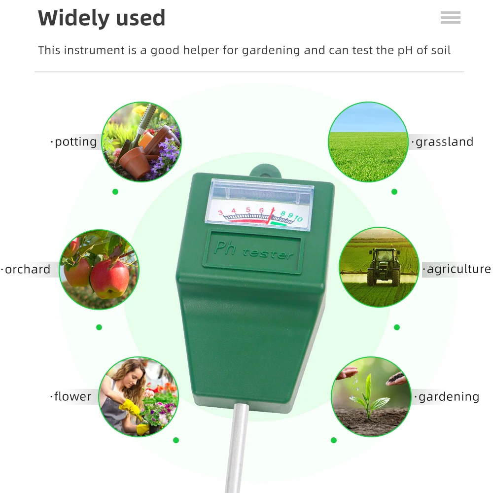 Soil PH Moisture Meter Soil Humidity Monitor Detector Hygrometer Flower Testing Home Gardening Measuring Tool