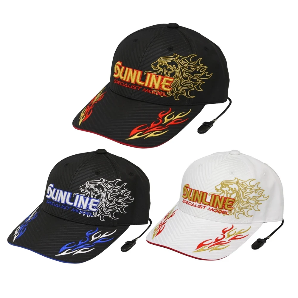 SUNLINE Fishing Hat with Windproof Buckle Sun Protection Embroidered Hat Outdoor Sport Baseball Cap Waterproof Fishing Caps