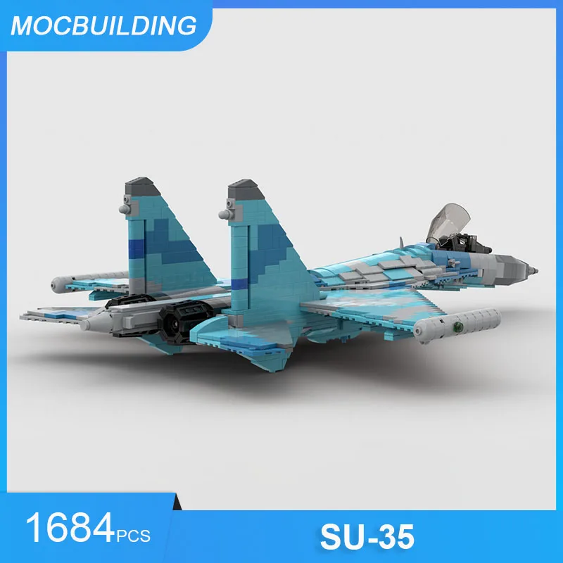 MOC Building Blocks SU-35 & MiG-29A Aircraft & Soviet-russian Weapons Pack Military DIY Assemble Bricks Educational Toys Gifts