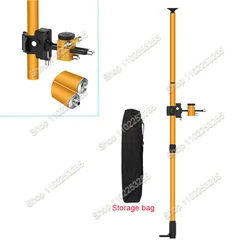 3.4 M/4.2 M Laser Level Extend Bracket Aluminum Alloy Fast Lifting Telescoping Ceiling Pole Support Stand For Laser Leveling