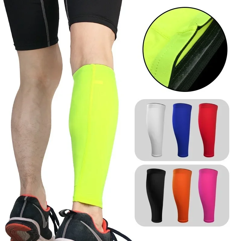 1PCS Men Women Cycling Leg Warmers Base Layer Compression Leg Sleeve Running Football Basketball Calf Support Shin Guard