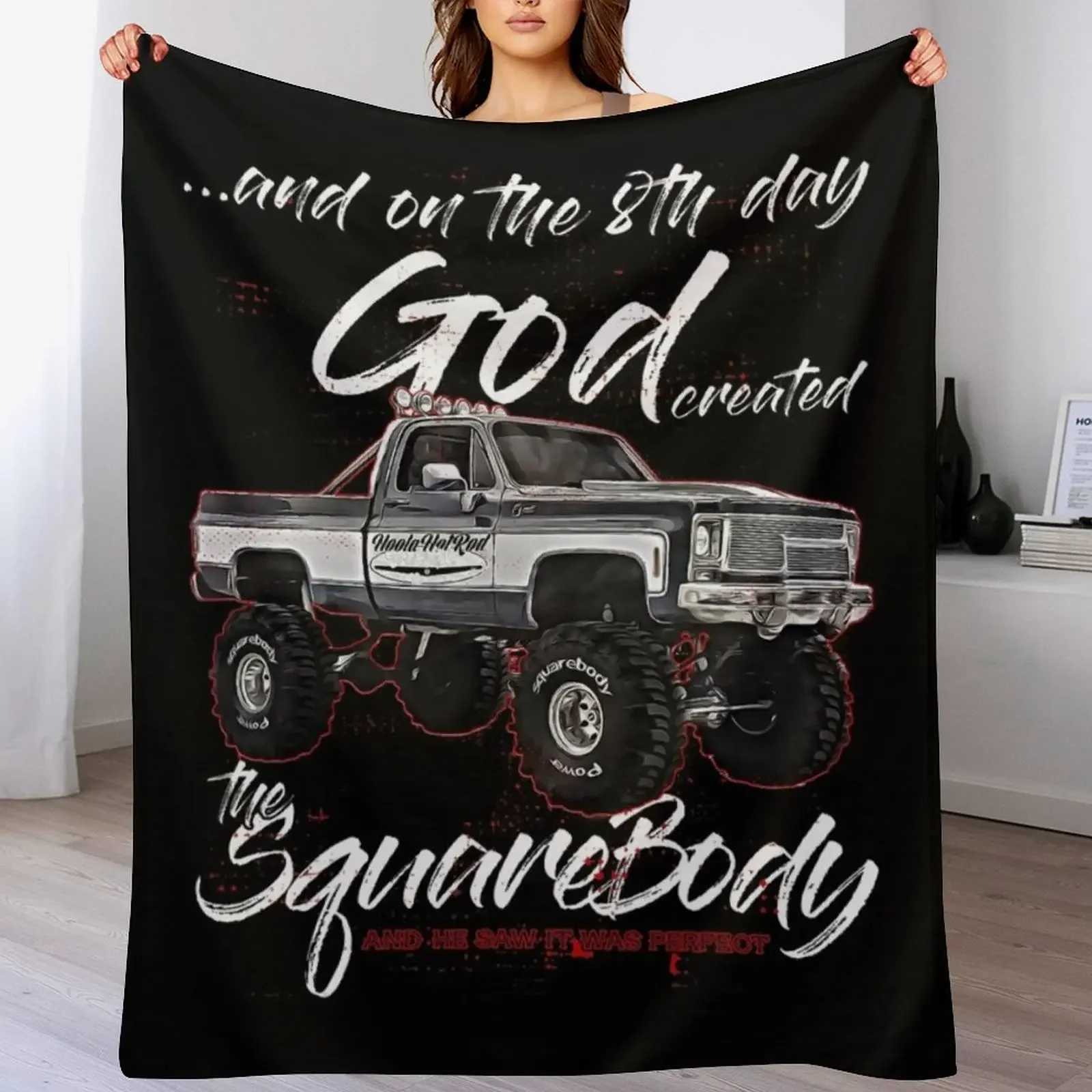 

8th God,Jimmy,Squarebody Truck,Suburban,Blazer,Silverado,K5 Throw Blanket Machine Washable Soft Warm Blanket