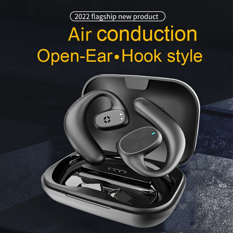 TWS Open-Ear Stereo Running Bluetooth Headphones Air Conduction Quality Sound Wireless Outdoor Sports Earphones Ear Hook Headset