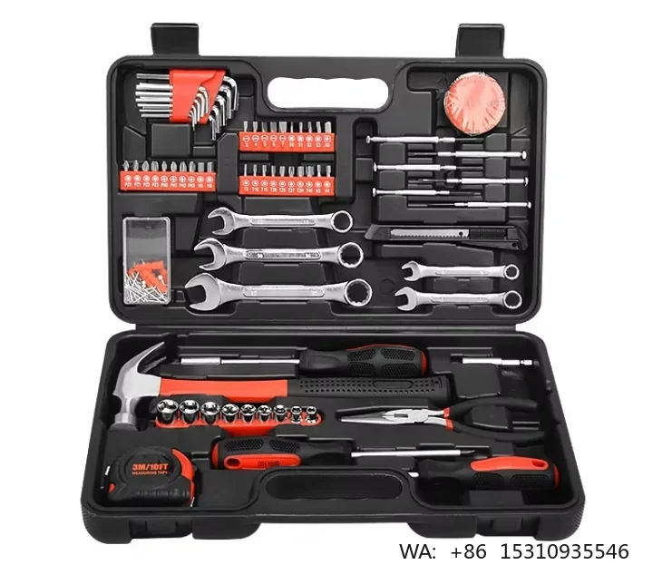 Hot Selling 146Pcs  Tool Set Multi Functional Hand Tool Kit OEM Hard Case for Home Repair and Daily Maintenance