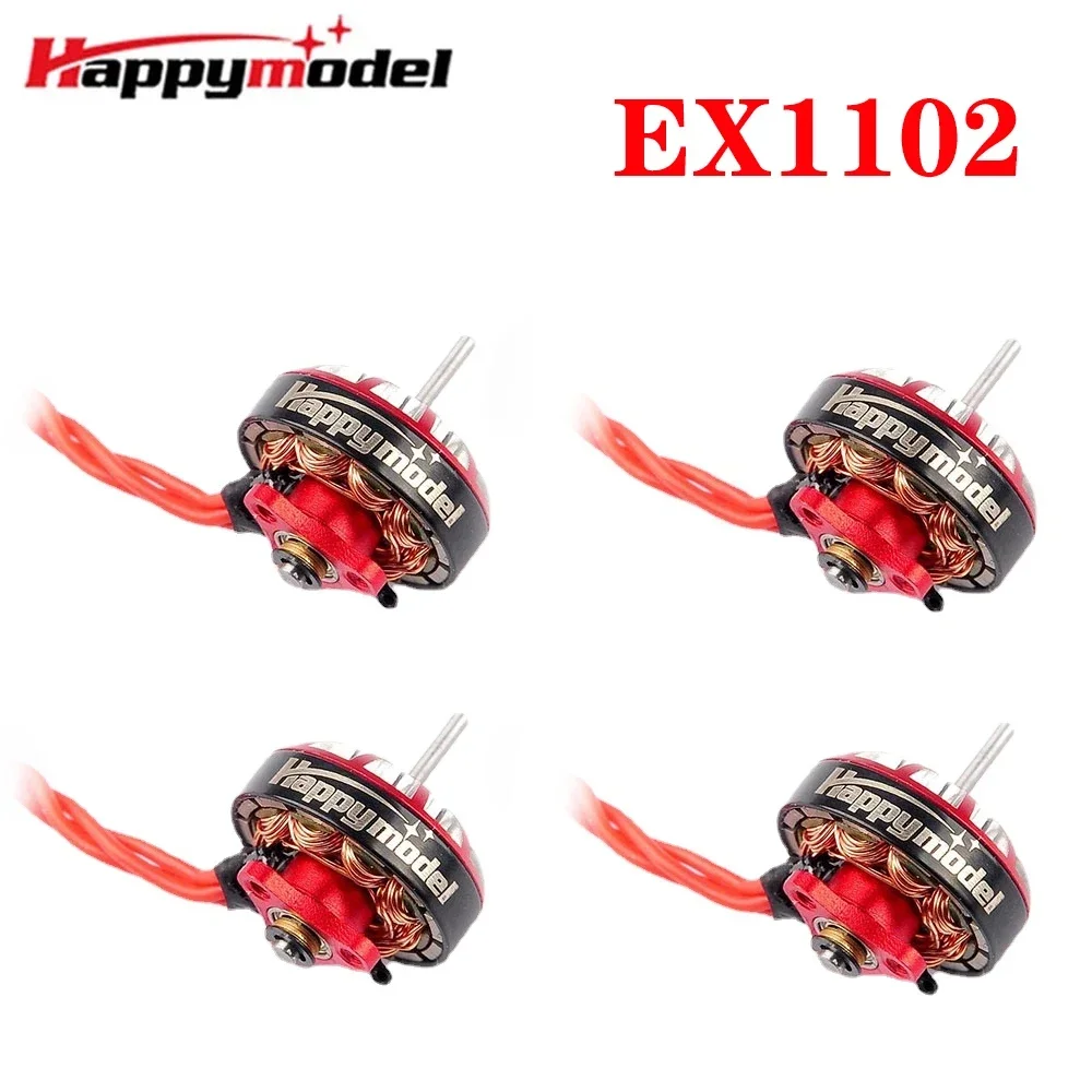 

HappyModel EX1102 8500KV 9000KV 10000KV 13500KV 2-3S Brushless Motor 40-66mm Propeller for Mobula7 HD 75mm 85mm RC FPV Drone