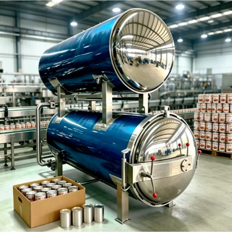 High Temperature Water Bath Retort Sterilizer Anti Break Glass Jar Autoclave Machine For Fruit Jam Canned Production