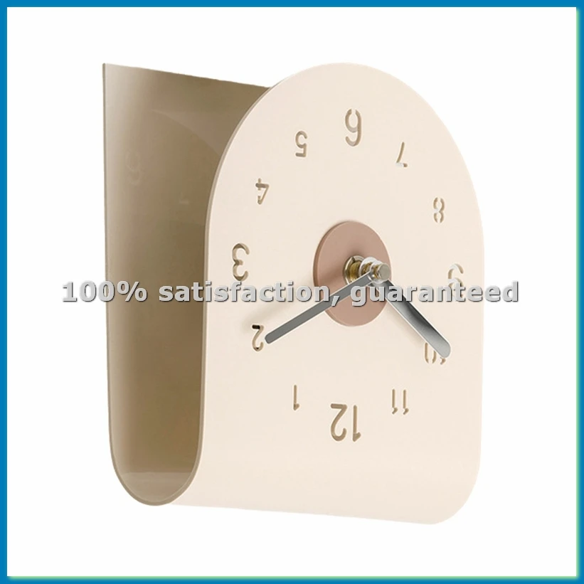 

Очень простые часы для гостиной, спальни, прихожей, винного шкафа, современные настольные часы, декор, кремово-белый цвет, A57M