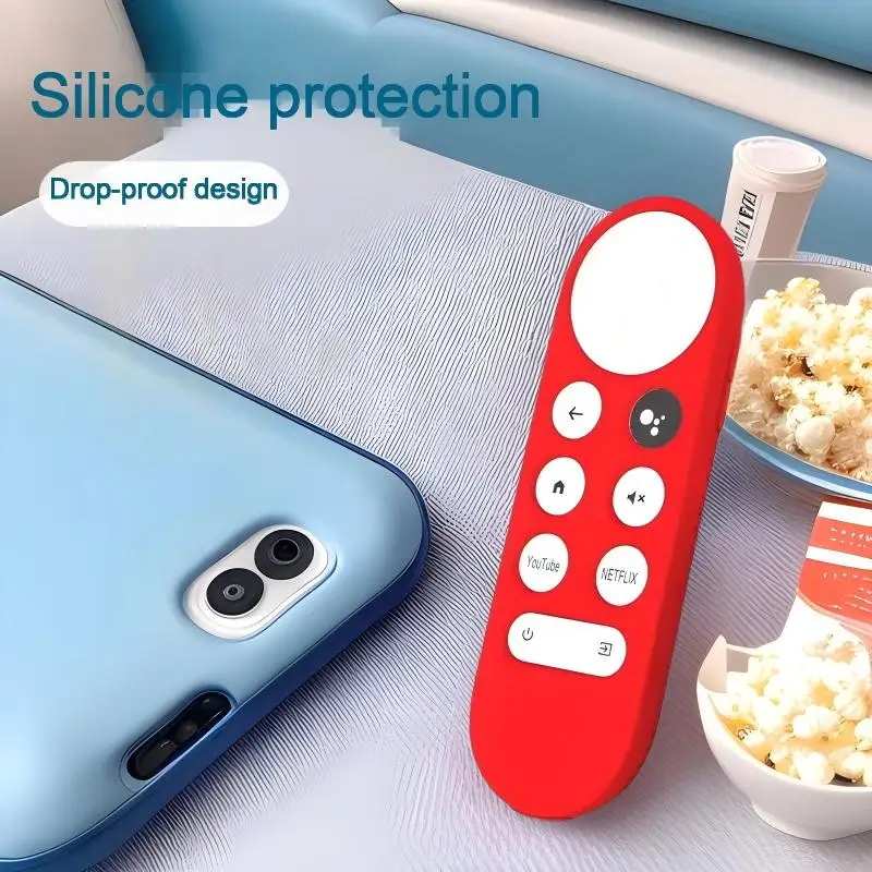 Funda Protectora de Silicona Elegante y Moderna para el Control Remoto de Google Chromecast TV