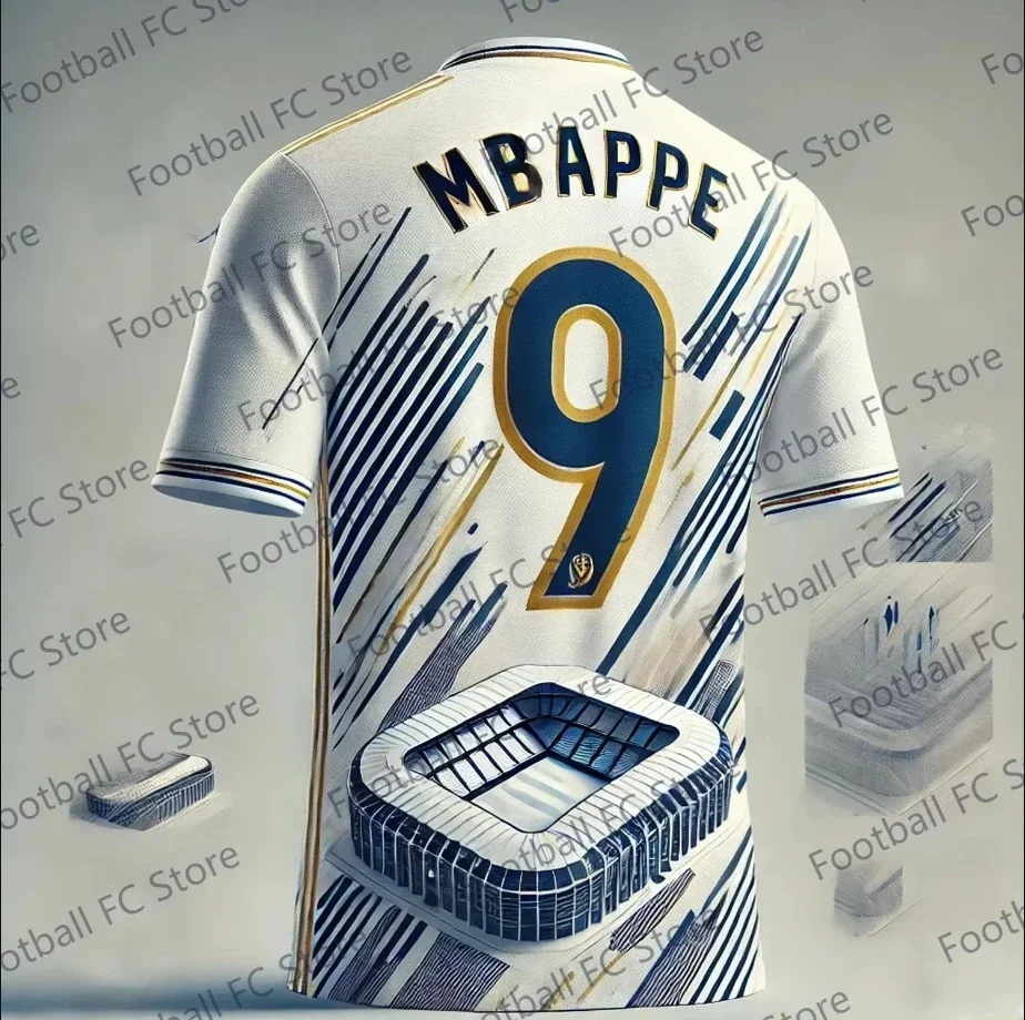 Buy The No. 9 Jersey That Fans Must Have T-shirt 2024 Summer Latest Real Madrid Team Jersey Fashionable Casual Breathable